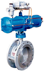 ZMAW氣動薄膜調(diào)節(jié)蝶閥，ZSRW、ZSCW氣動活塞調(diào)節(jié)蝶閥